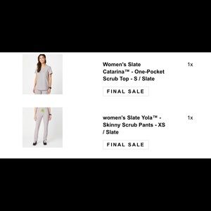 FIGS scrubs set SLATE Limited Edition